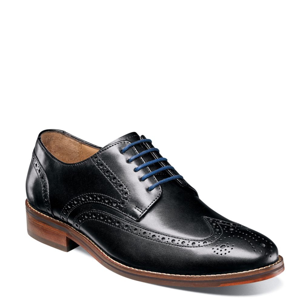 FLORSHEIM Mens Salerno Wingtip Oxford - BLACK
