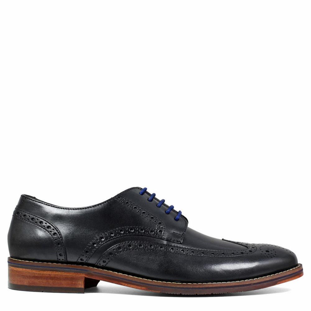 FLORSHEIM Mens Salerno Wingtip Oxford - BLACK