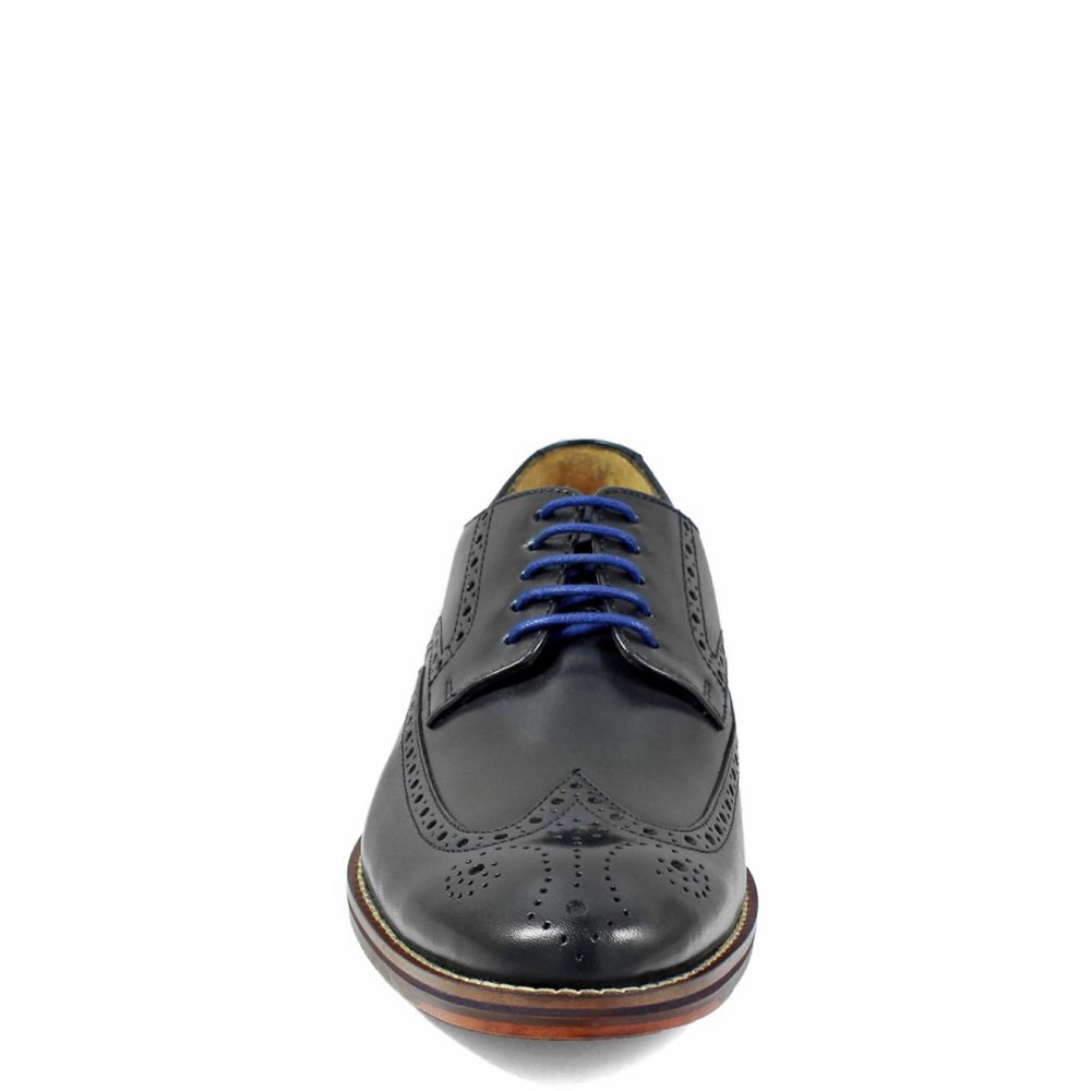 FLORSHEIM Mens Salerno Wingtip Oxford - BLACK