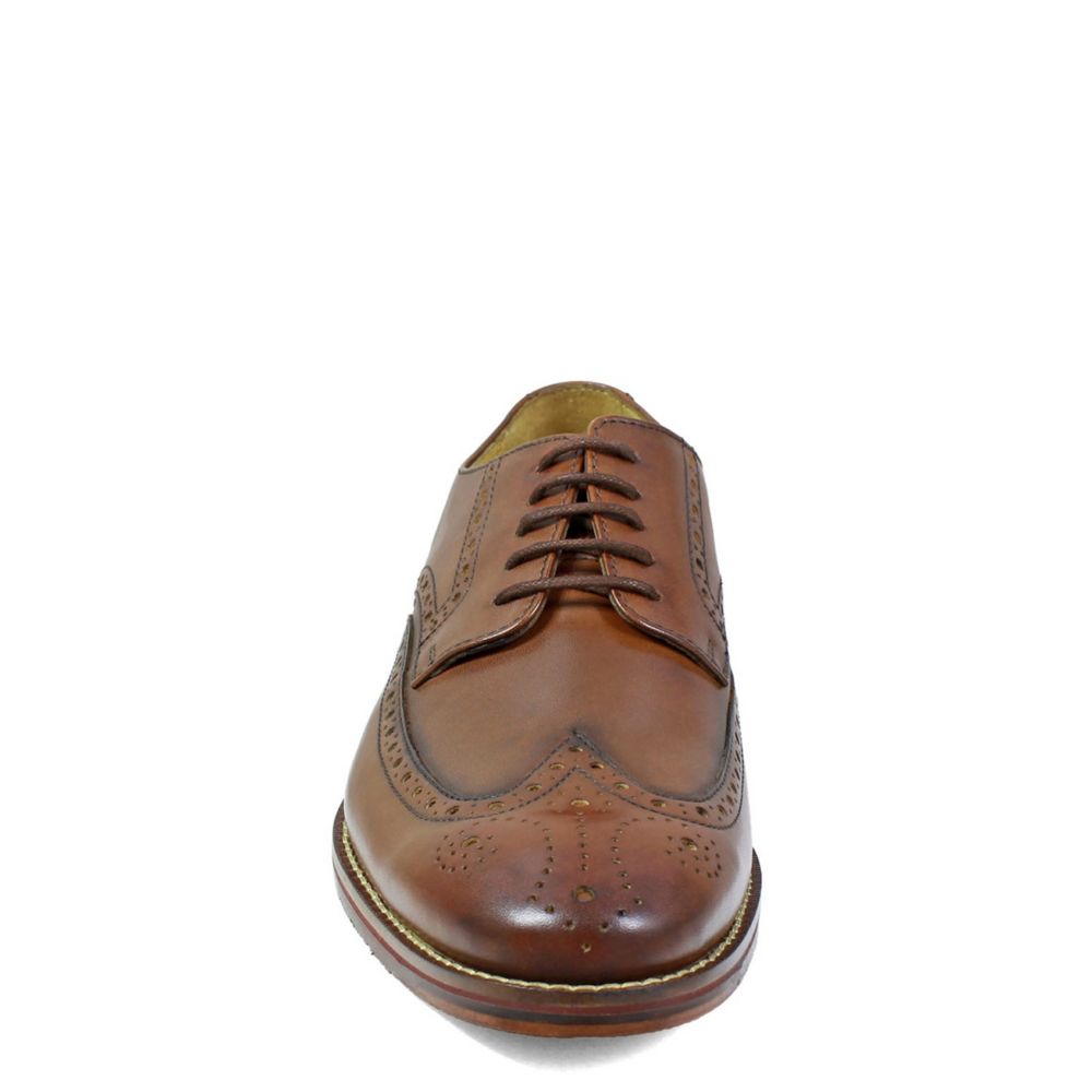 FLORSHEIM Mens Salerno Wingtip Oxford - COGNAC
