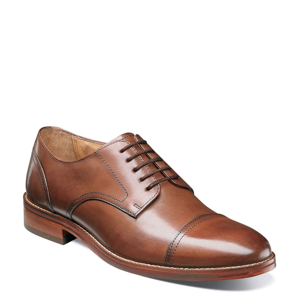 cognac cap toe oxford