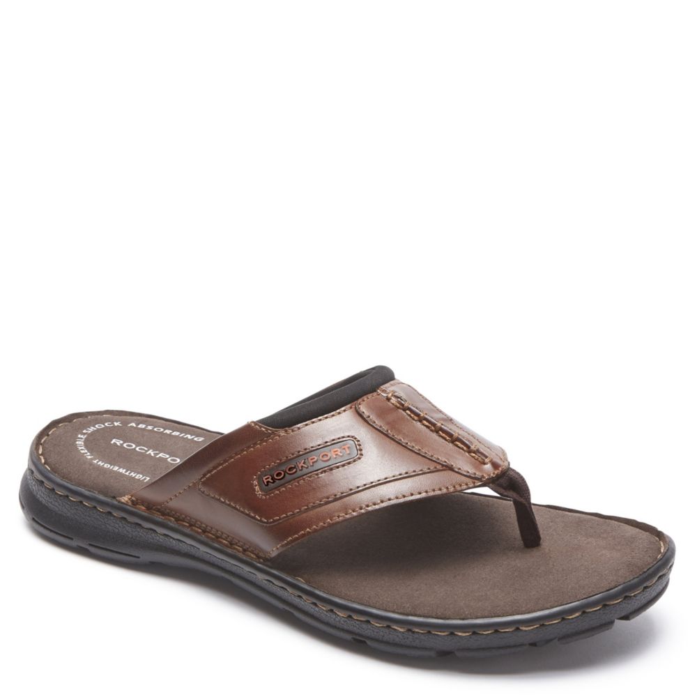 rockport flip flops mens