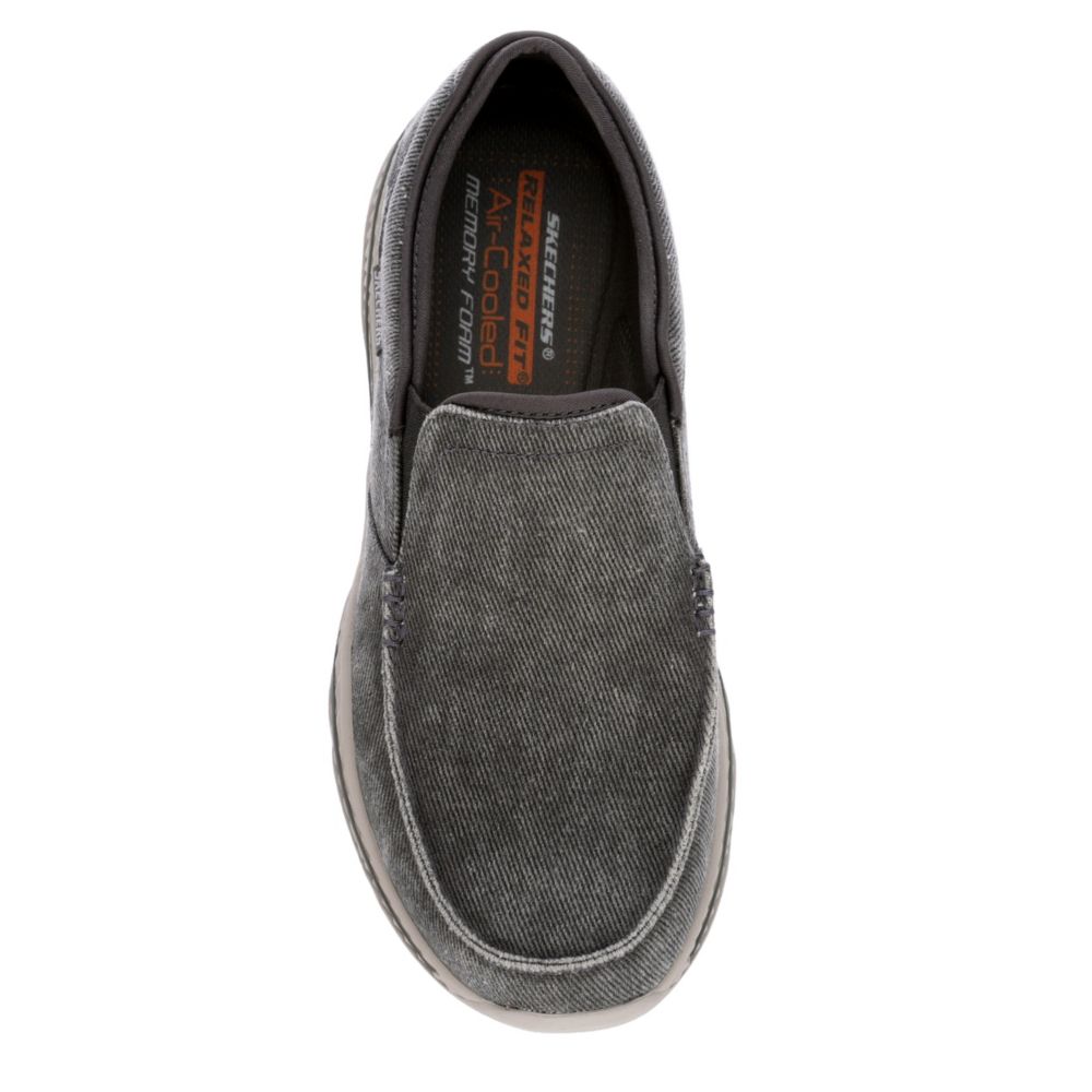 SKECHERS Mens Creston-moseco Canvas Shoe - DARK GREY
