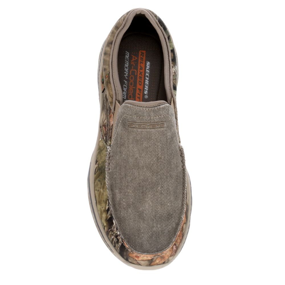 SKECHERS Mens Creston-moseco Canvas Shoe - TAUPE