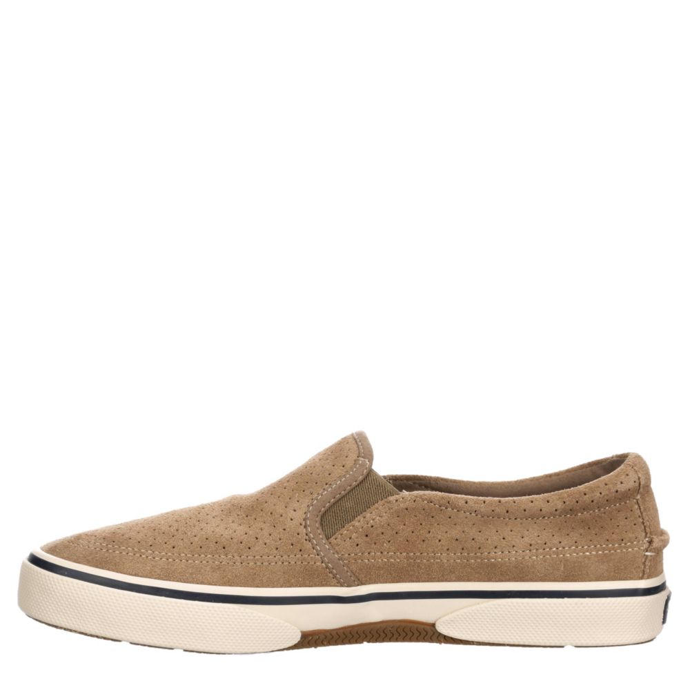 SPERRY Mens Halyard Slip On - DARK TAUPE