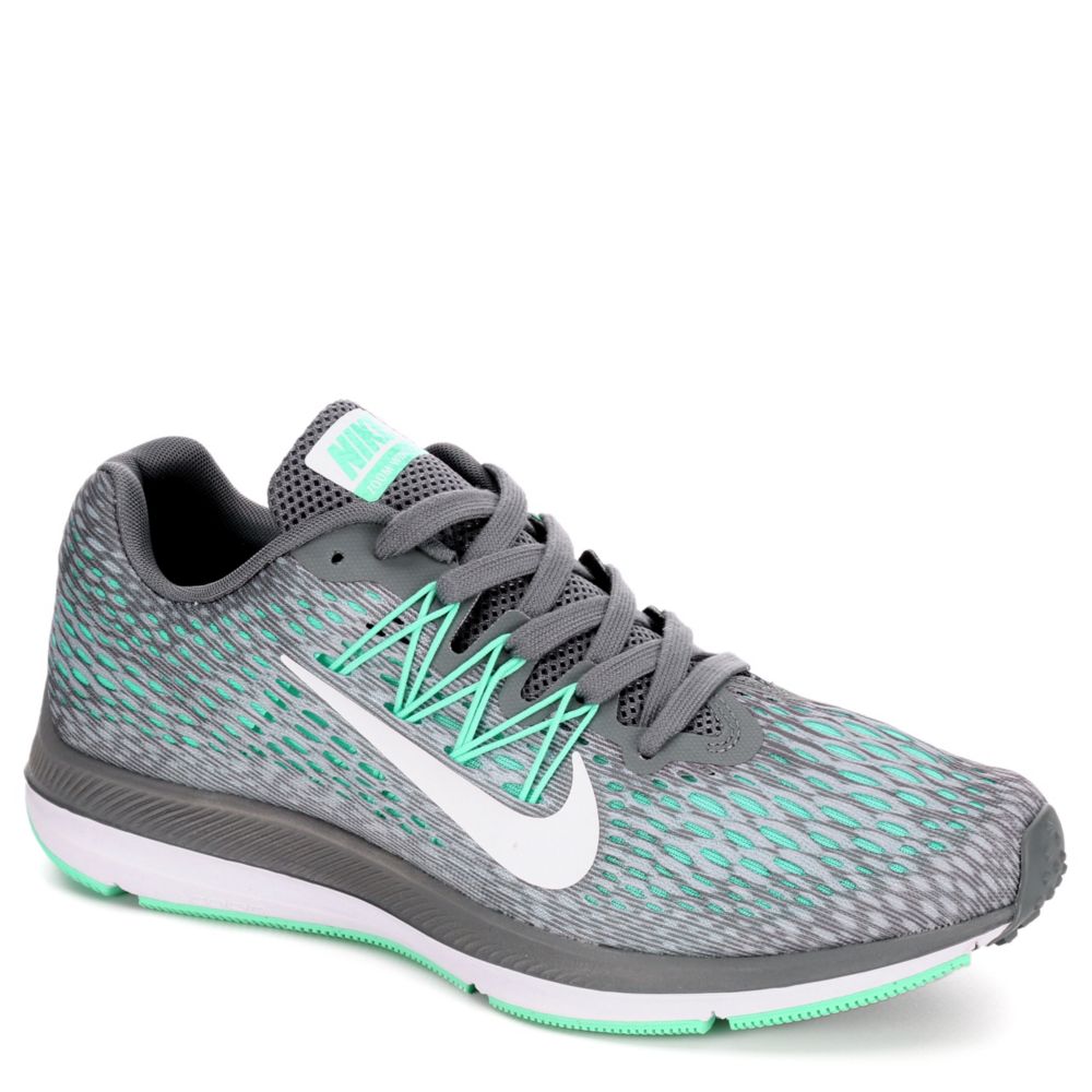 Nike womens shoes gray with teal check
