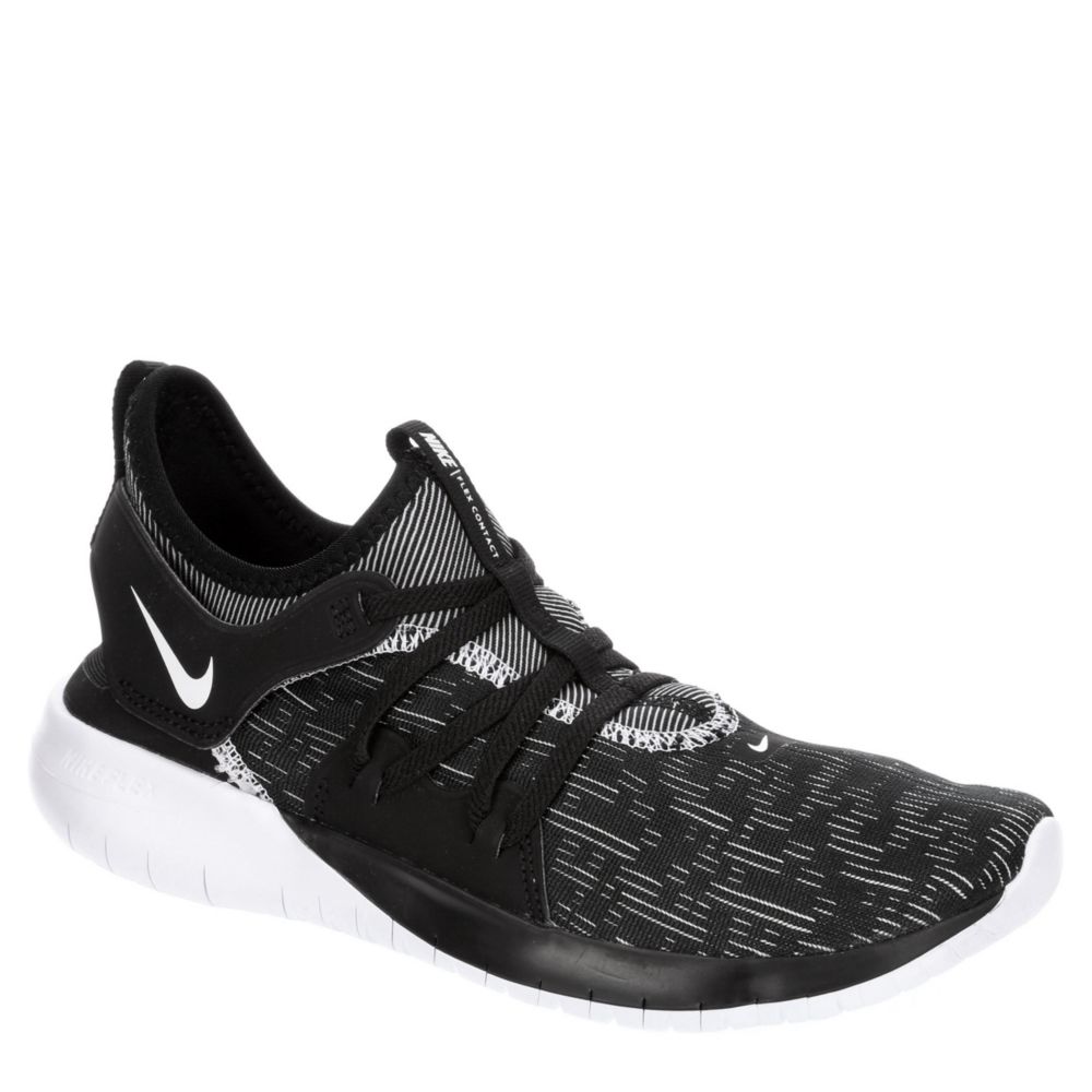 nike flex contact black running shoes