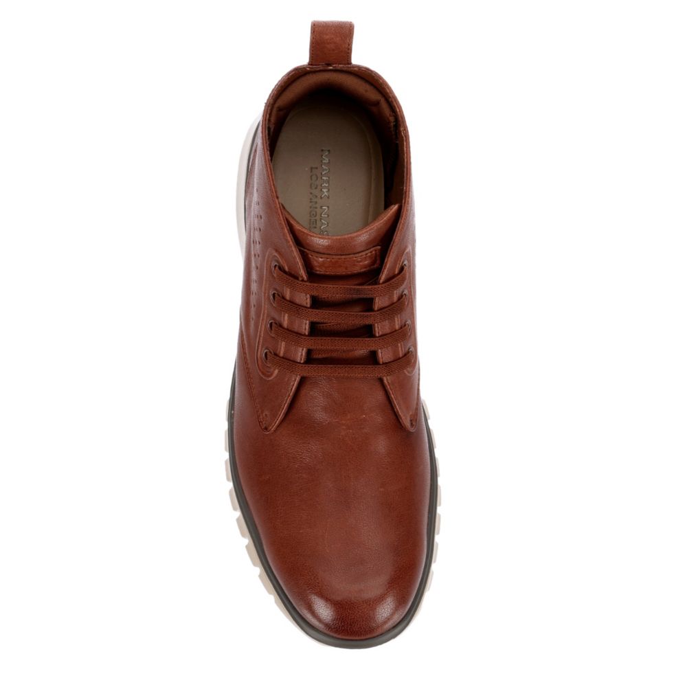 MARK NASON LOS ANGELES Mens Landry Chukka Sneaker - COGNAC