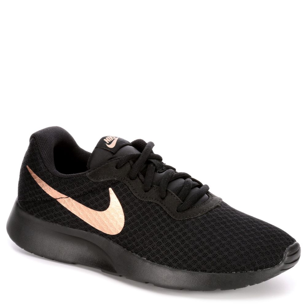 women's nike tanjun black and gold