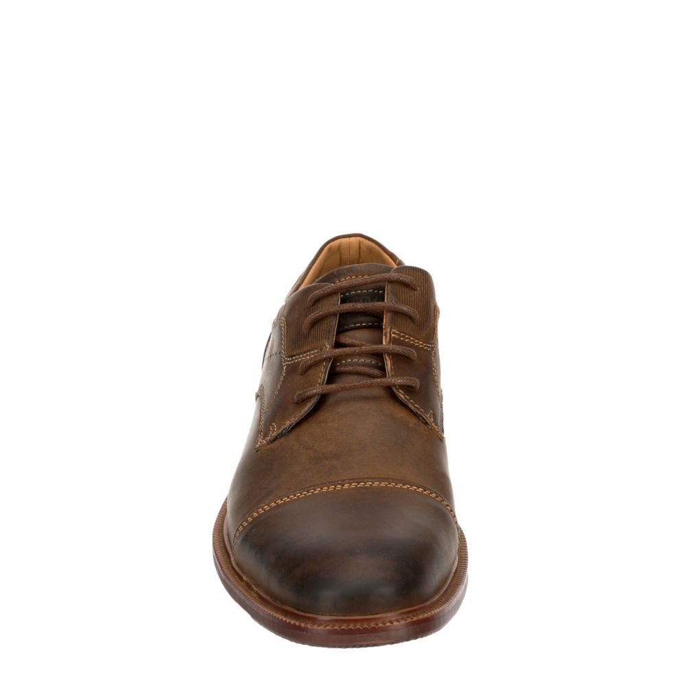 STEVE MADDEN Mens Kanton Cap Toe Oxford - COFFEE