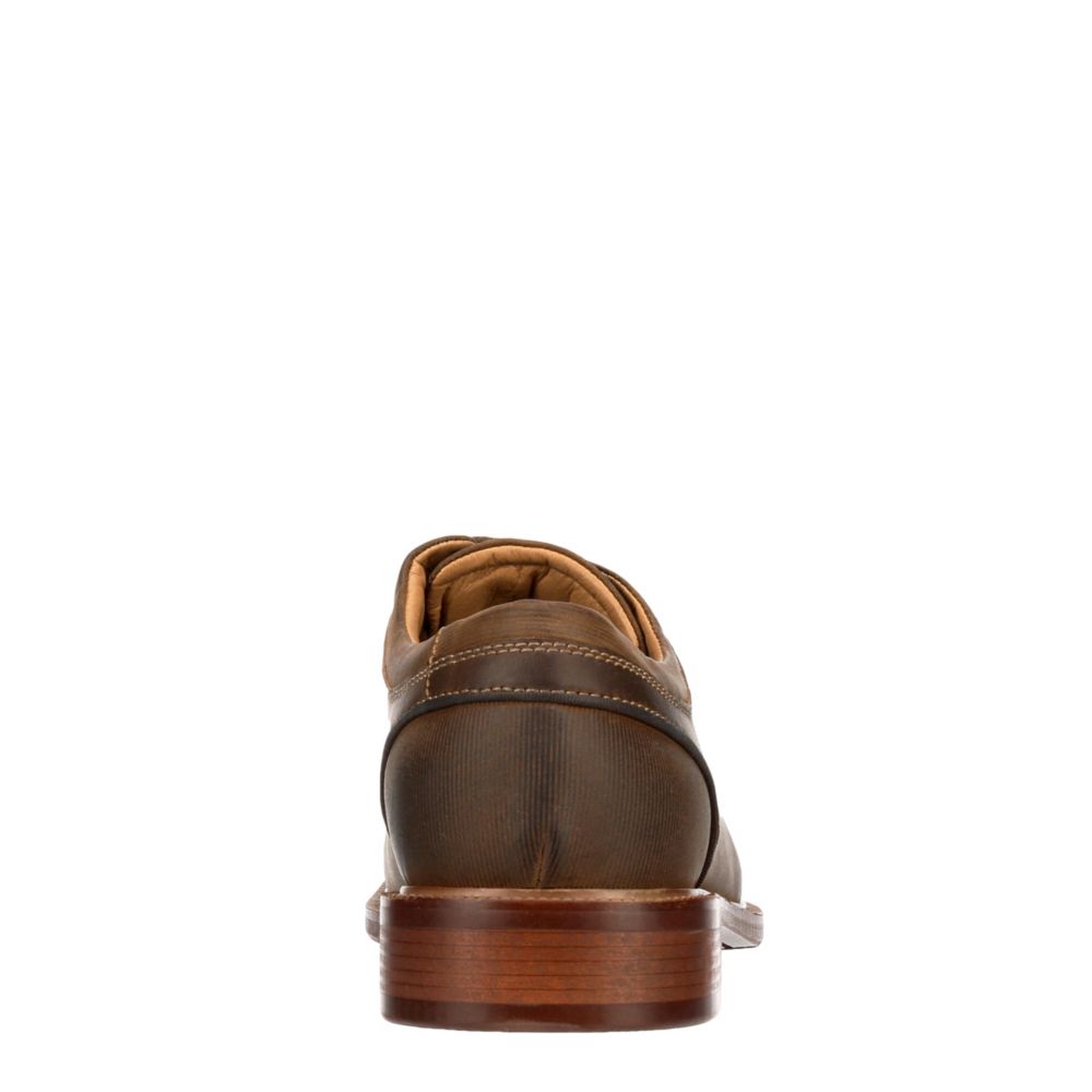 STEVE MADDEN Mens Kanton Cap Toe Oxford - COFFEE