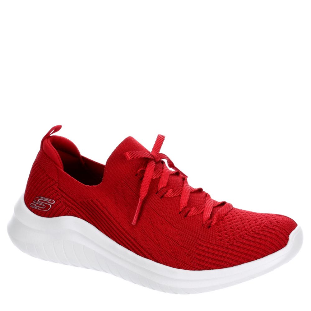 womens red sketchers