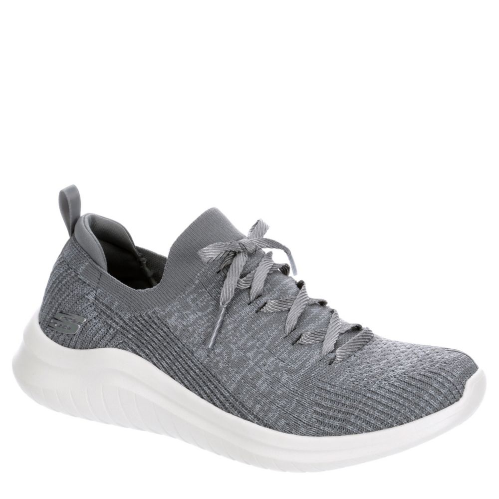 grey skechers womens