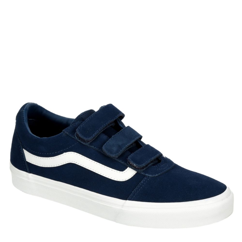 blue velcro shoes