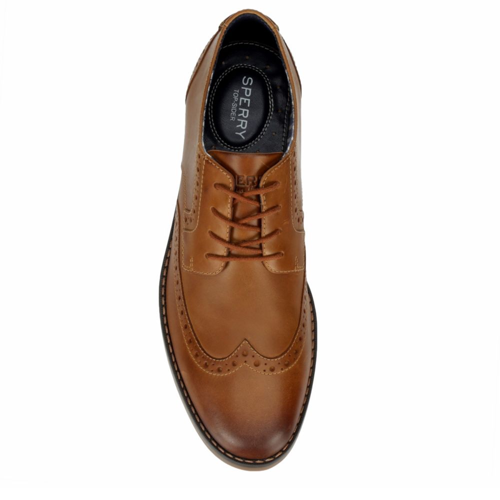 SPERRY Mens Newman Wingtip Oxford - TAN