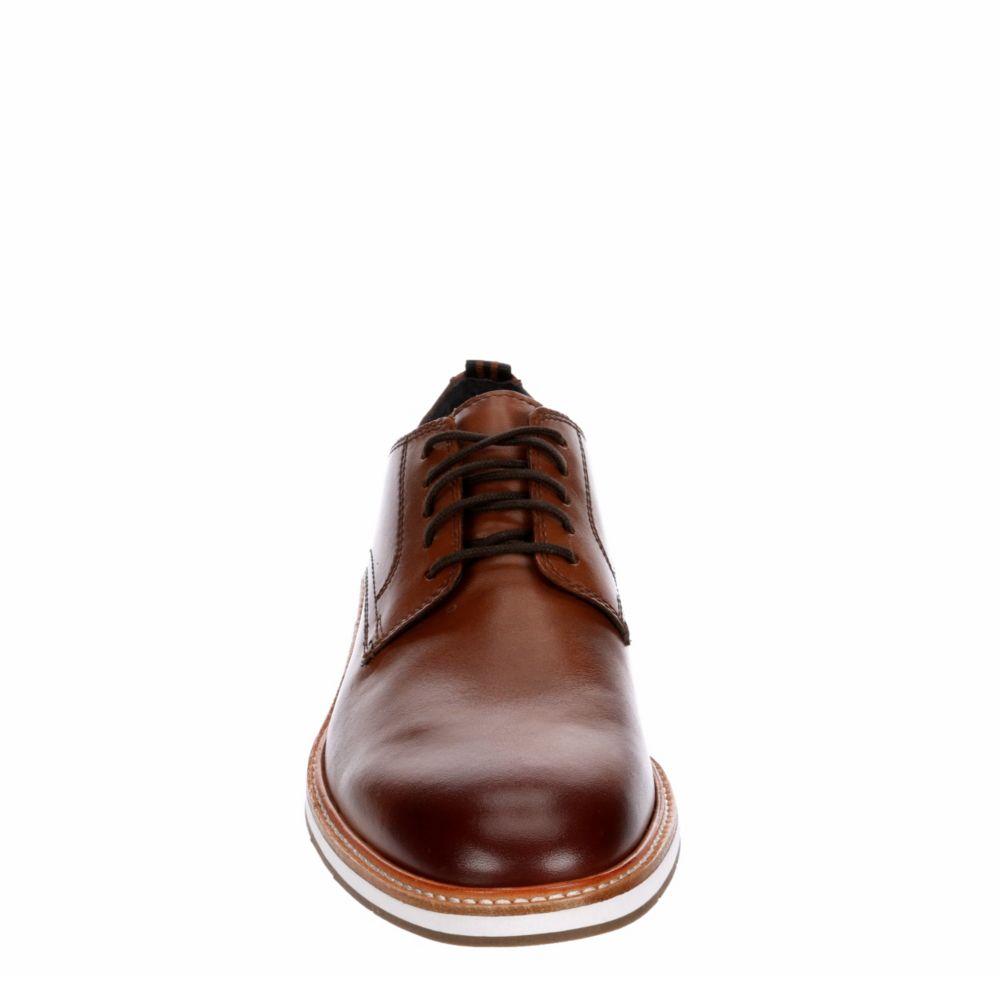 COLE HAAN Mens Morris Plain Toe Oxford - COGNAC