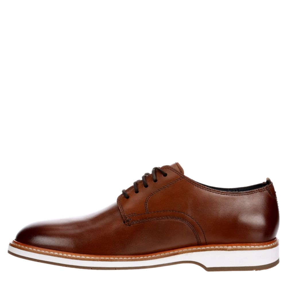 COLE HAAN Mens Morris Plain Toe Oxford - COGNAC