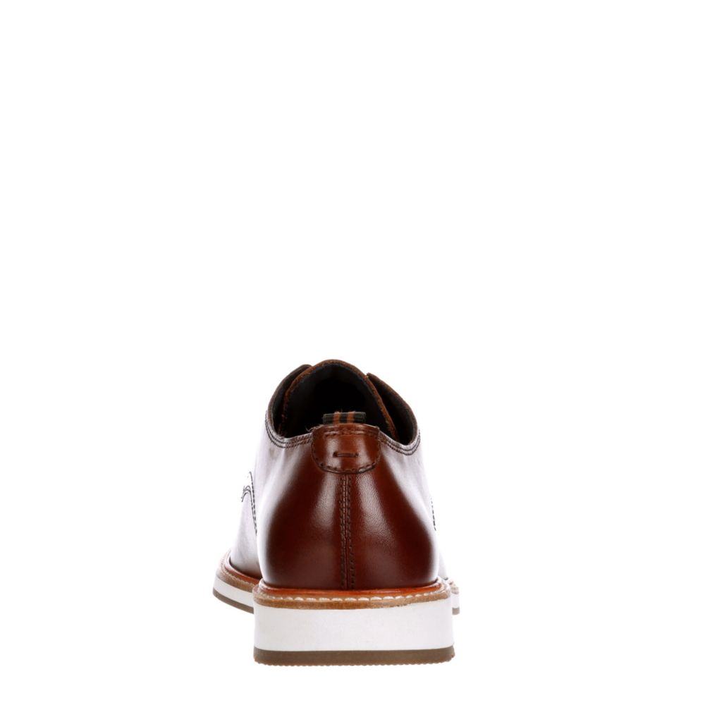 COLE HAAN Mens Morris Plain Toe Oxford - COGNAC