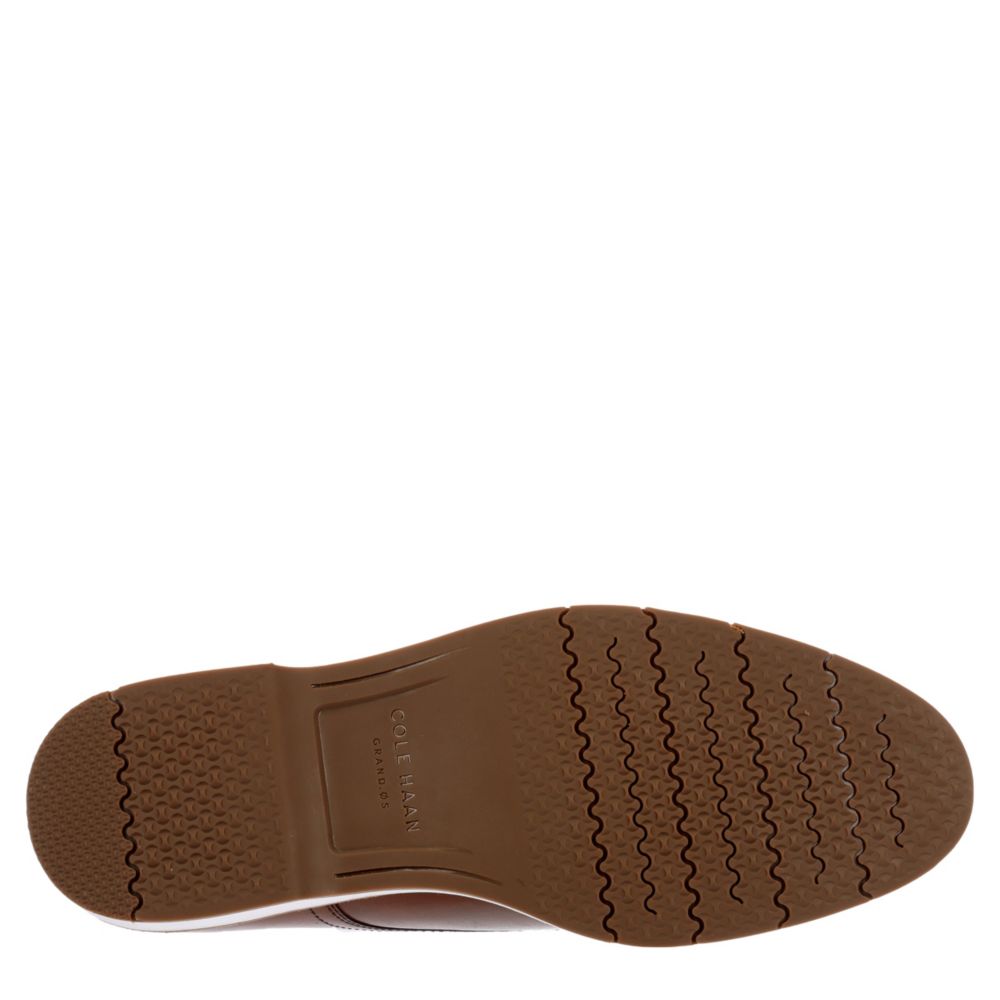 COLE HAAN Mens Morris Plain Toe Oxford - COGNAC