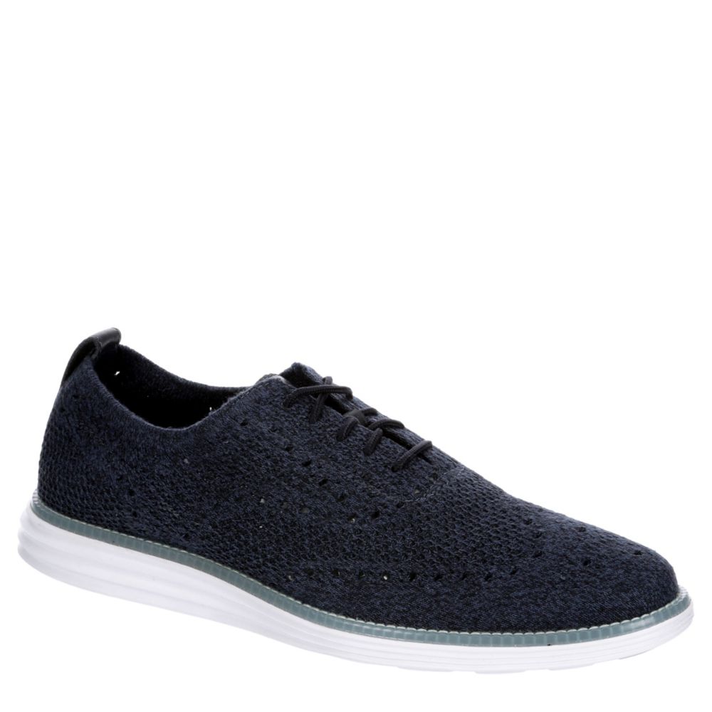 COLE HAAN Mens Original Grand Wingtip Oxford - NAVY