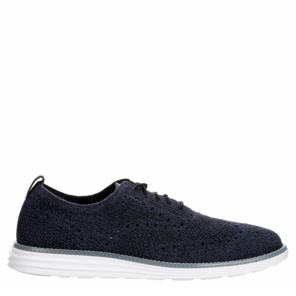 COLE HAAN Mens Original Grand Wingtip Oxford - NAVY