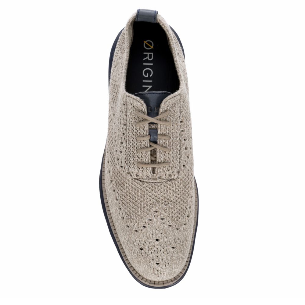 COLE HAAN Mens Original Grand Wingtip Oxford - KHAKI