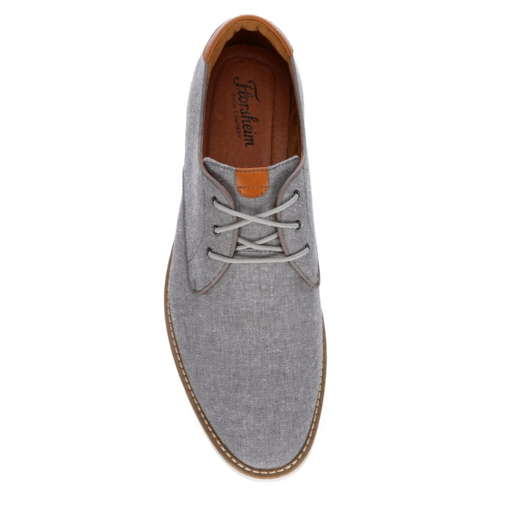 FLORSHEIM Mens Highland Plain Toe Oxford - GREY