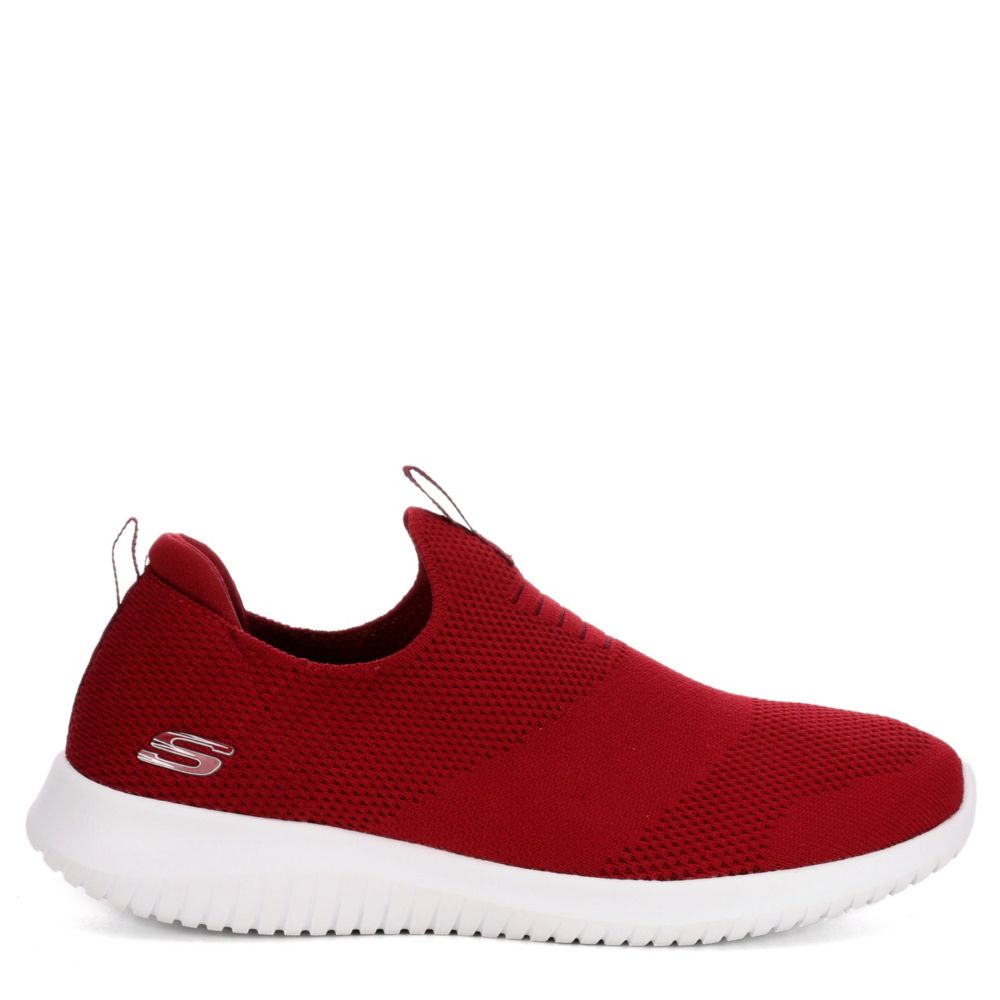 Skechers Womens Ultra Flex First Take Sneaker Red