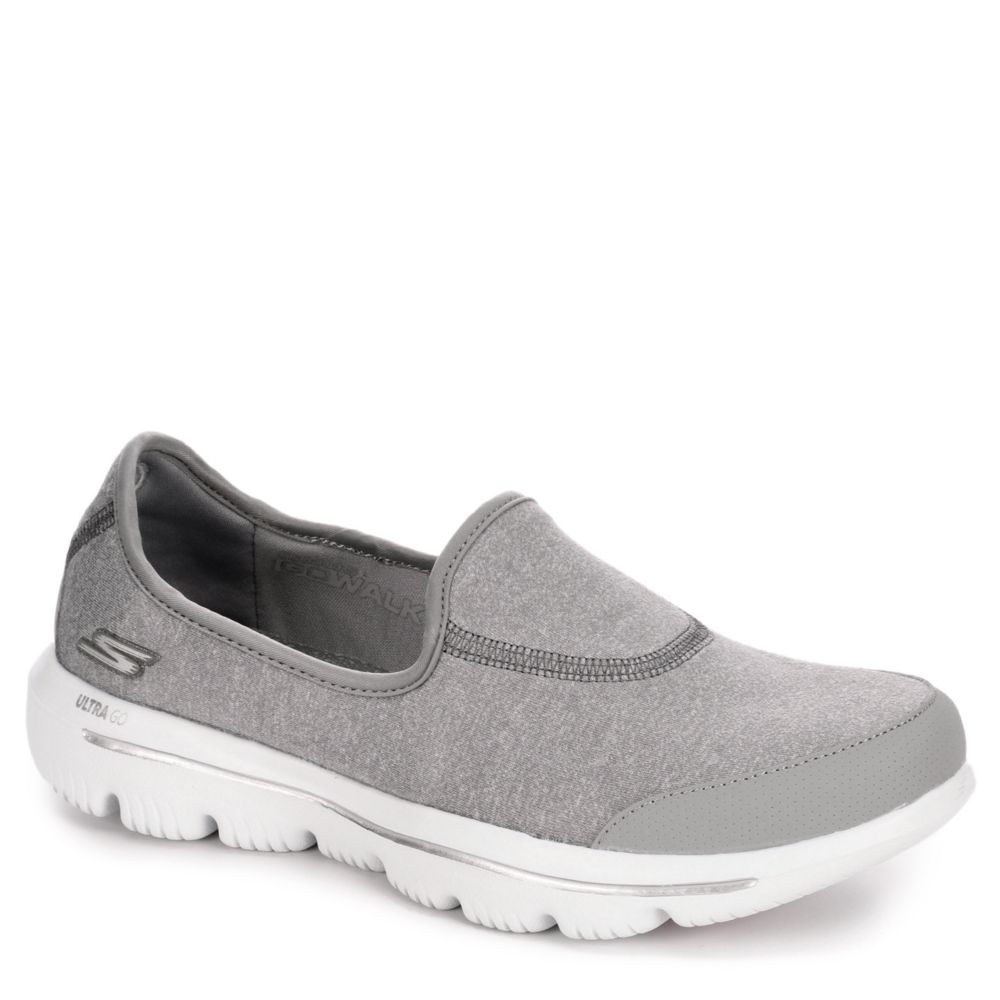 Grey Skechers Womens Go Walk Evolution Ultra Sneaker