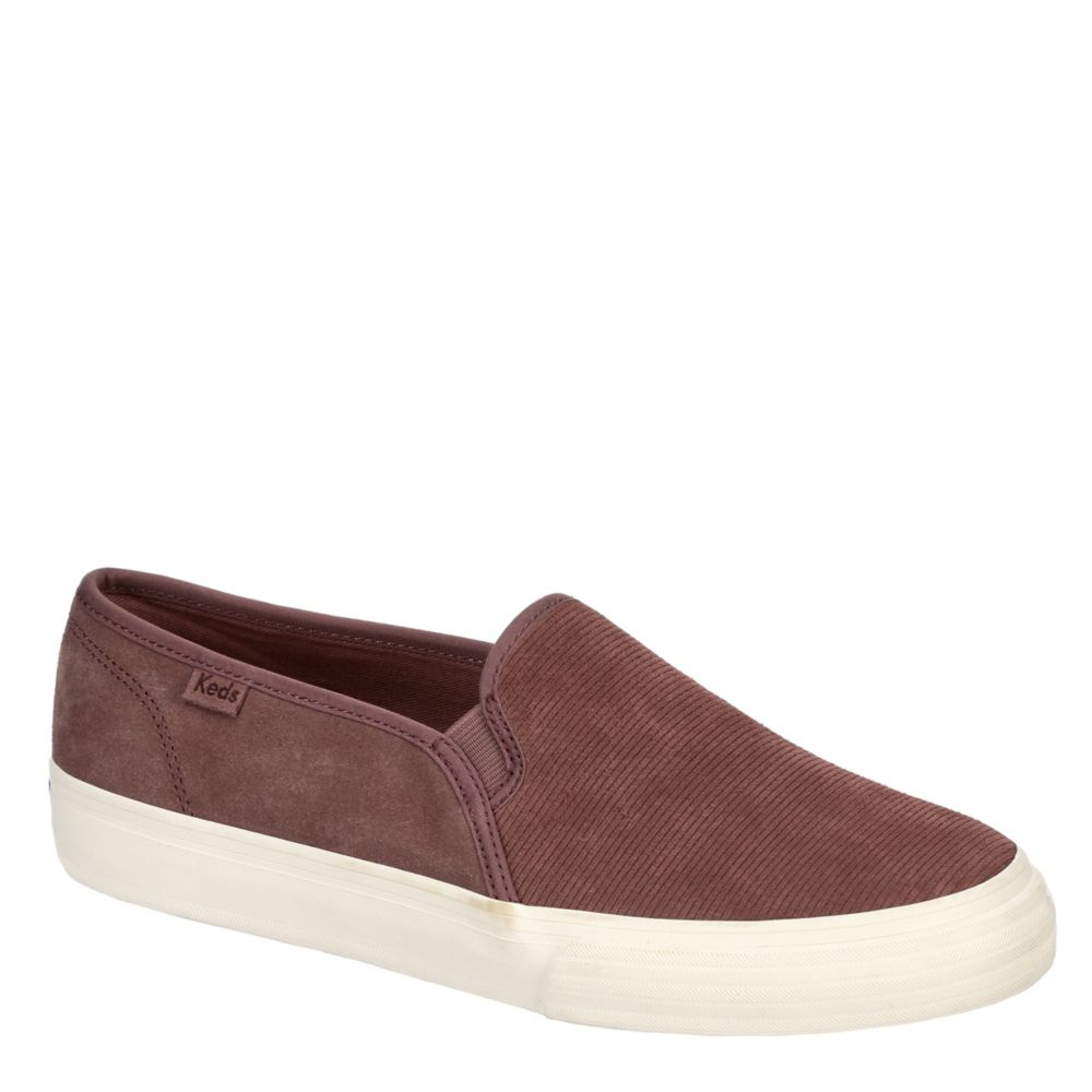 keds double decker slip on suede