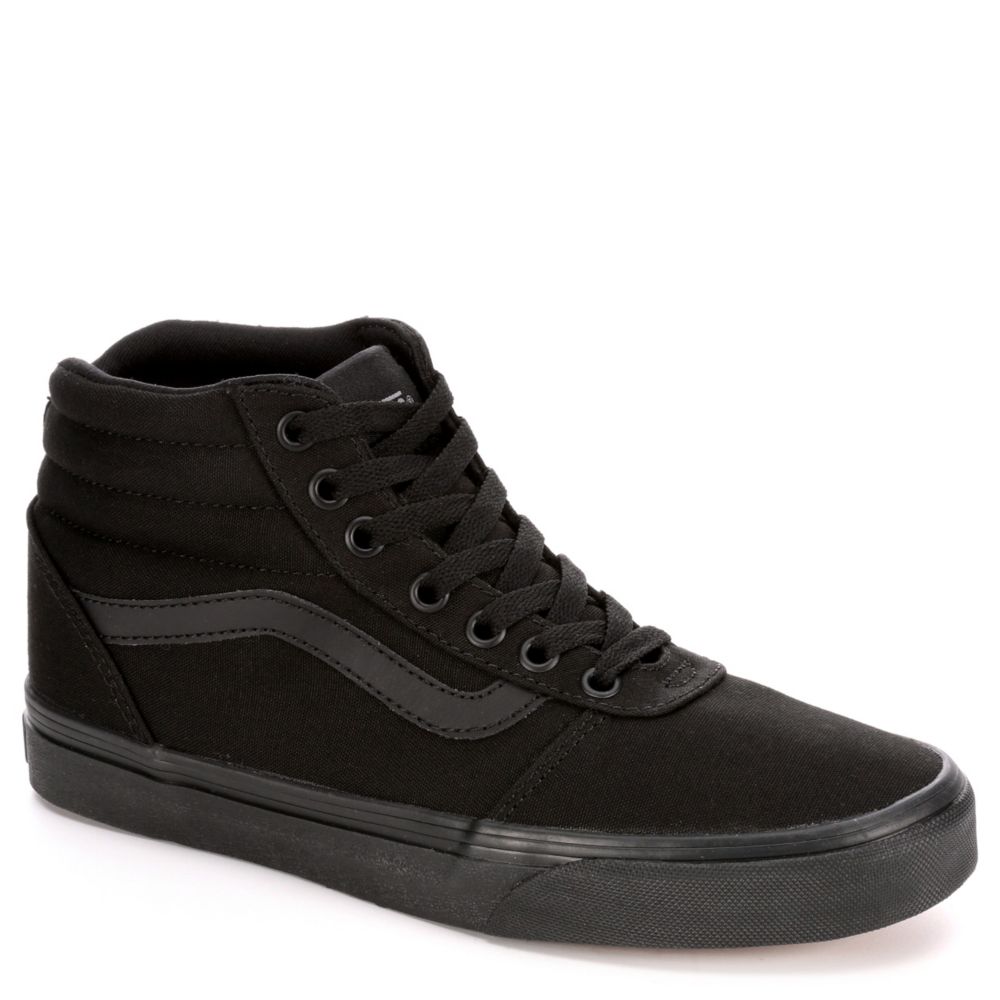 black hi top vans womens