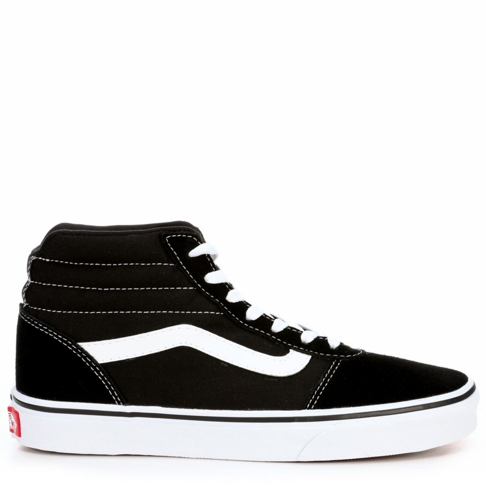 all black high top vans womens