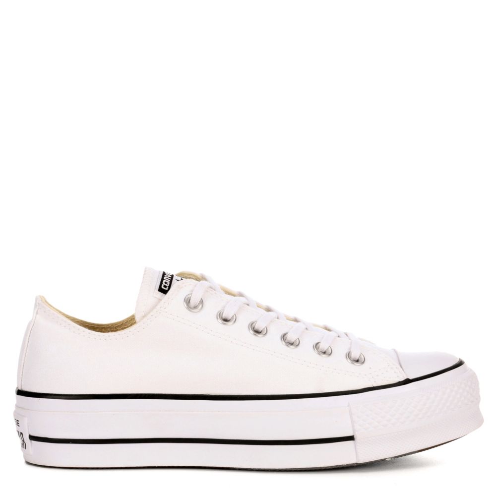 womens converse chuck taylor all star canvas lift low top white