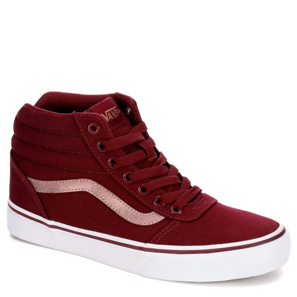 vans ward burgundy womens