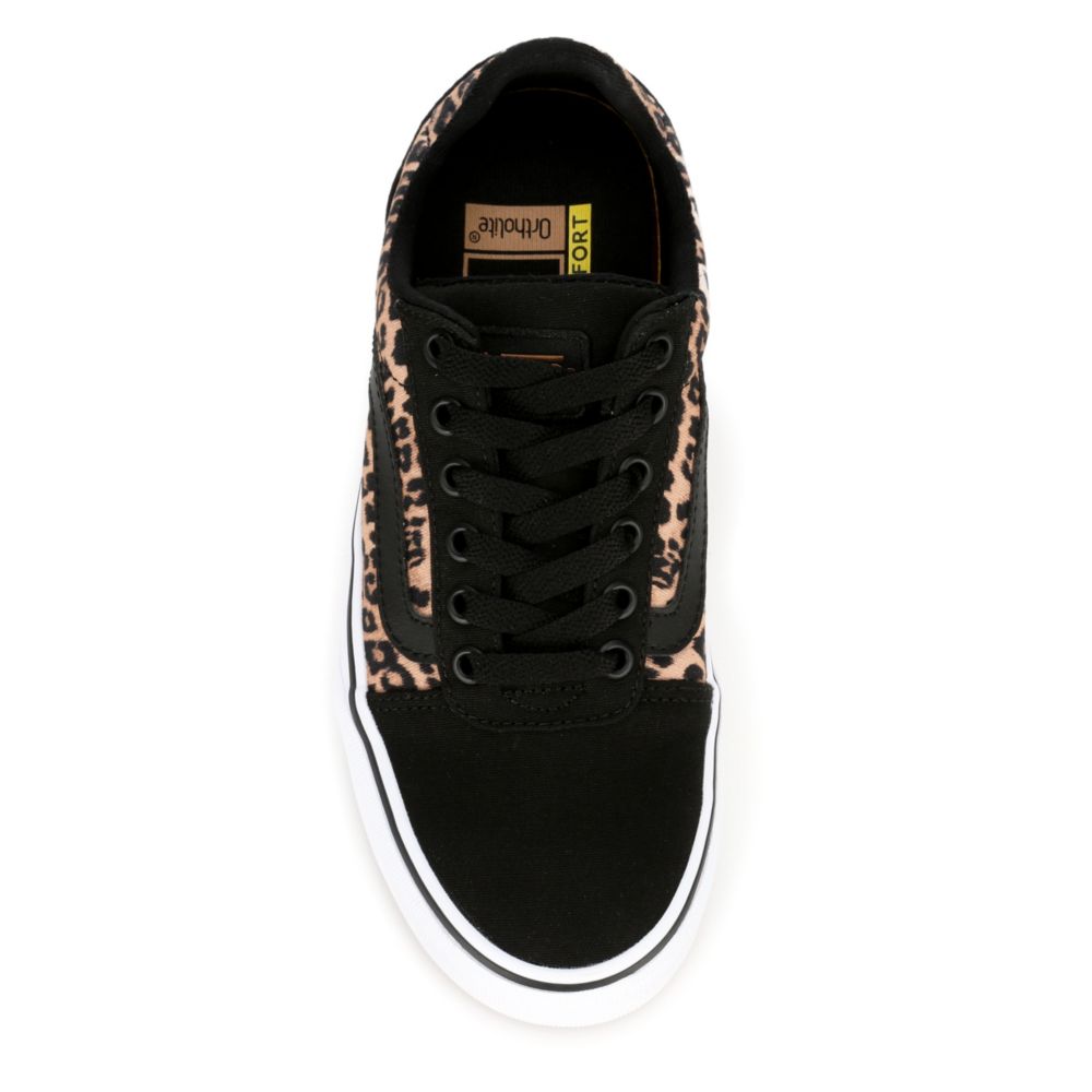 vans ward platform sneaker leopard
