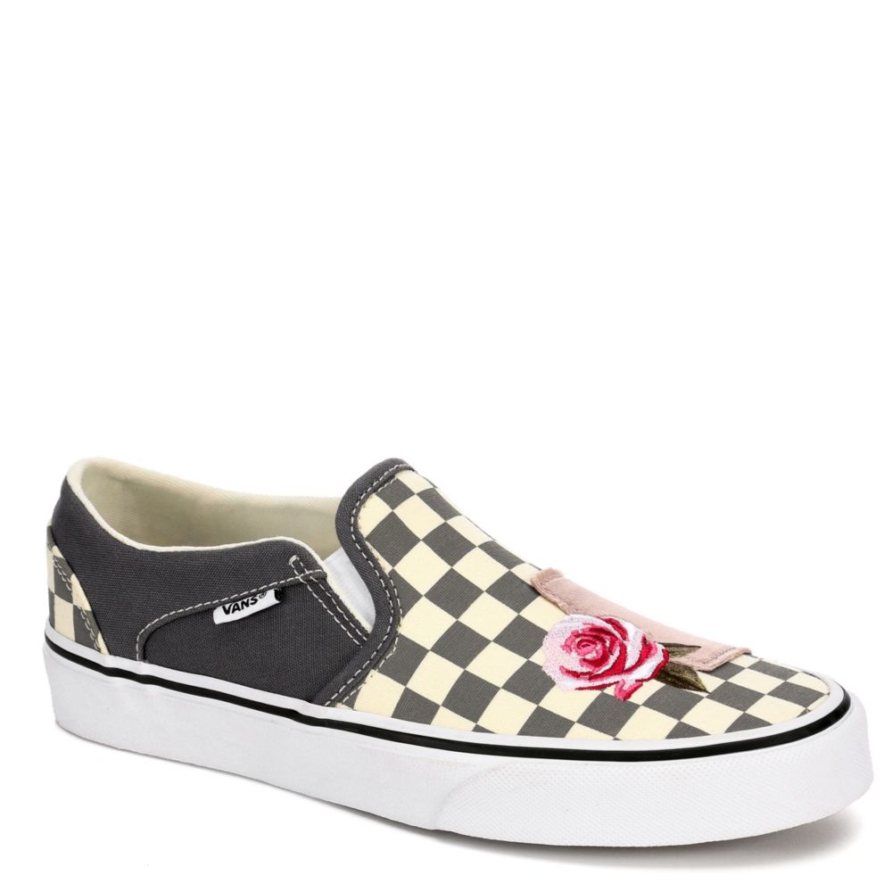 vans asher checkerboard