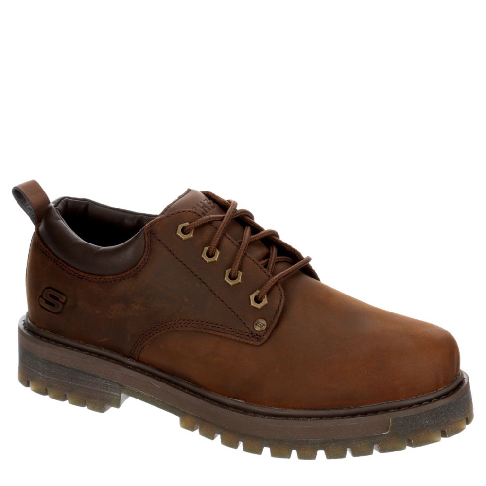 men's skechers shoes leather upper