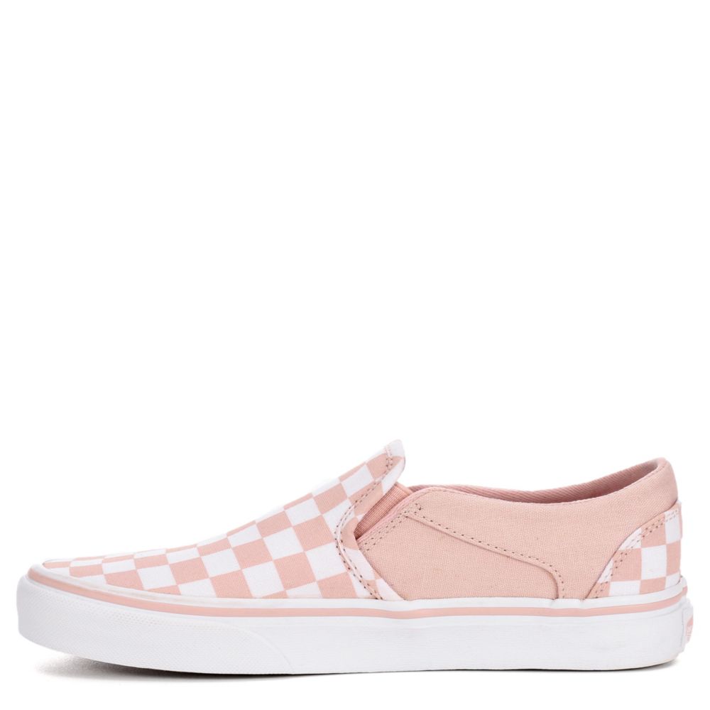 pink checkered vans womens