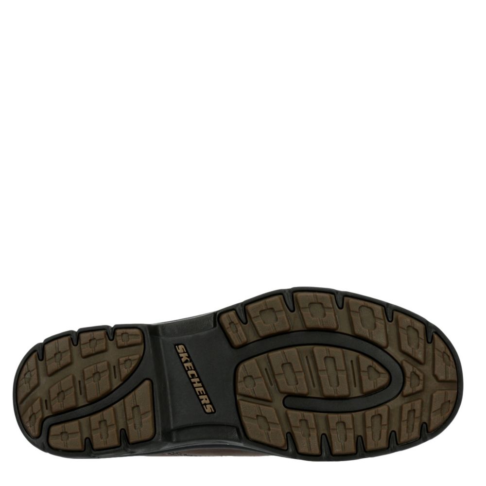 Skechers Mens Segment The Search Realxed Fit Memory Foam Loafer Dark Brown