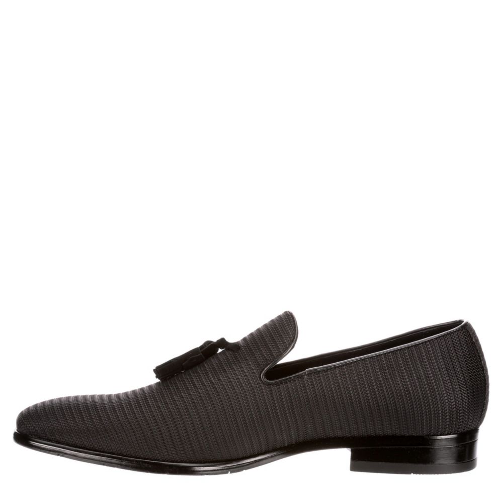 STACY ADAMS Mens Tazewell Slip On Shoe - BLACK