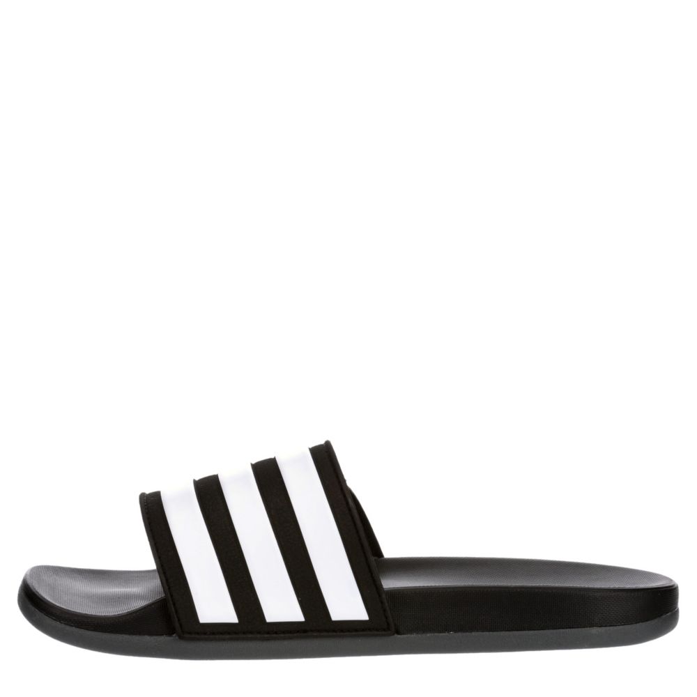 ADIDAS Mens Adilette Comfort Adj Slide Sandal - BLACK