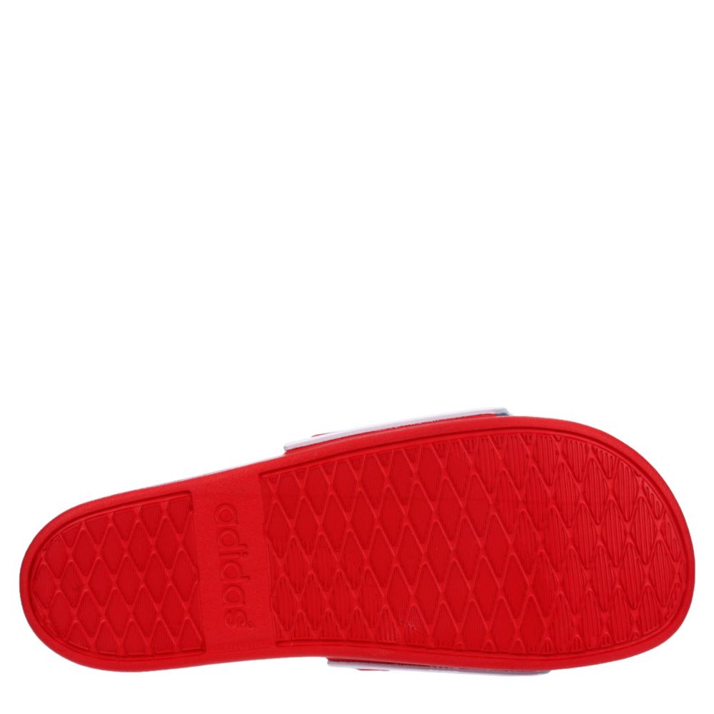 ADIDAS Mens Adilette Comfort Adj Slide Sandal - WHITE