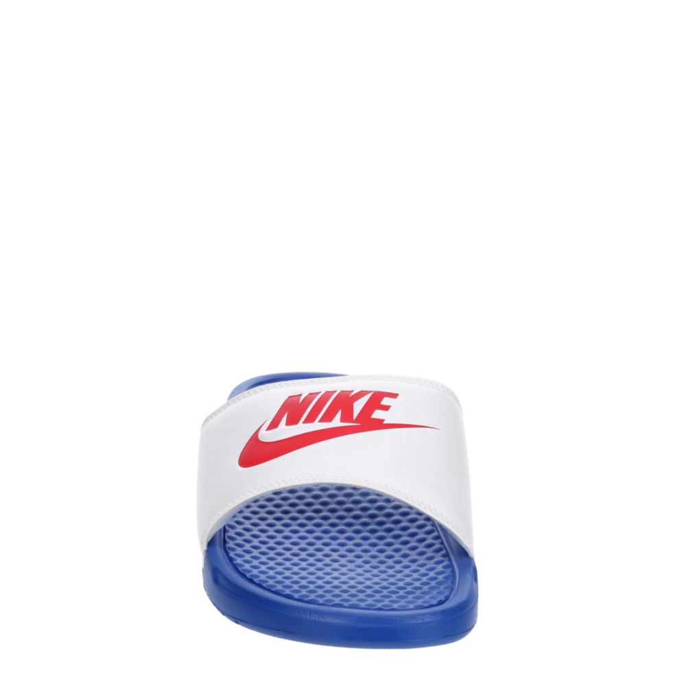 NIKE Mens Benassi Jdi Slide Sandal - WHITE