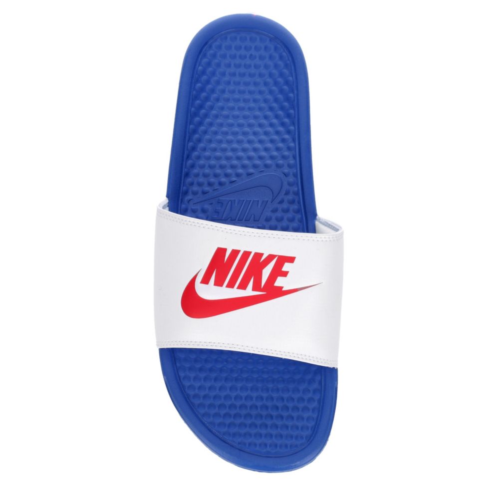 NIKE Mens Benassi Jdi Slide Sandal - WHITE