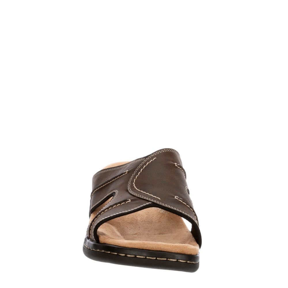 DOCKERS Mens Sunland Casual Slide Sandal - DARK BROWN
