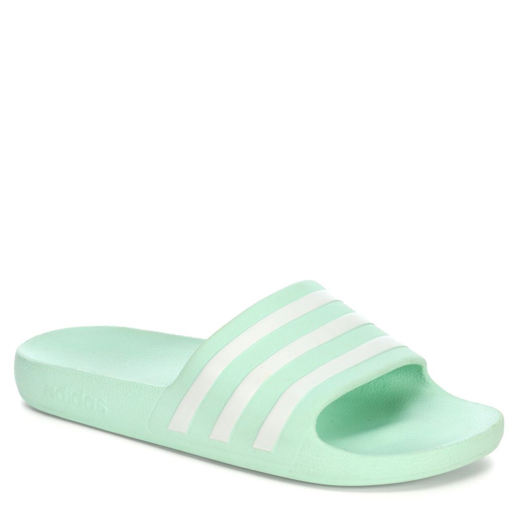 adidas slippers mint green