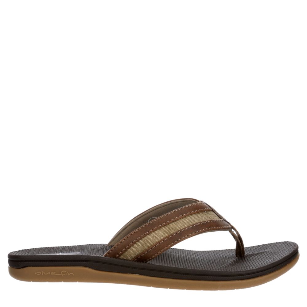 blue fin flip flops