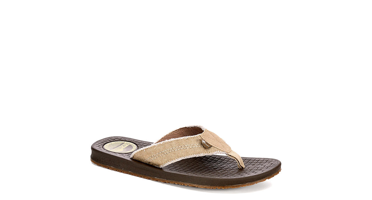 Tan Margaritaville Mens Rag Time Flip Flop Sandal | Sandals | Off Broadway Shoes