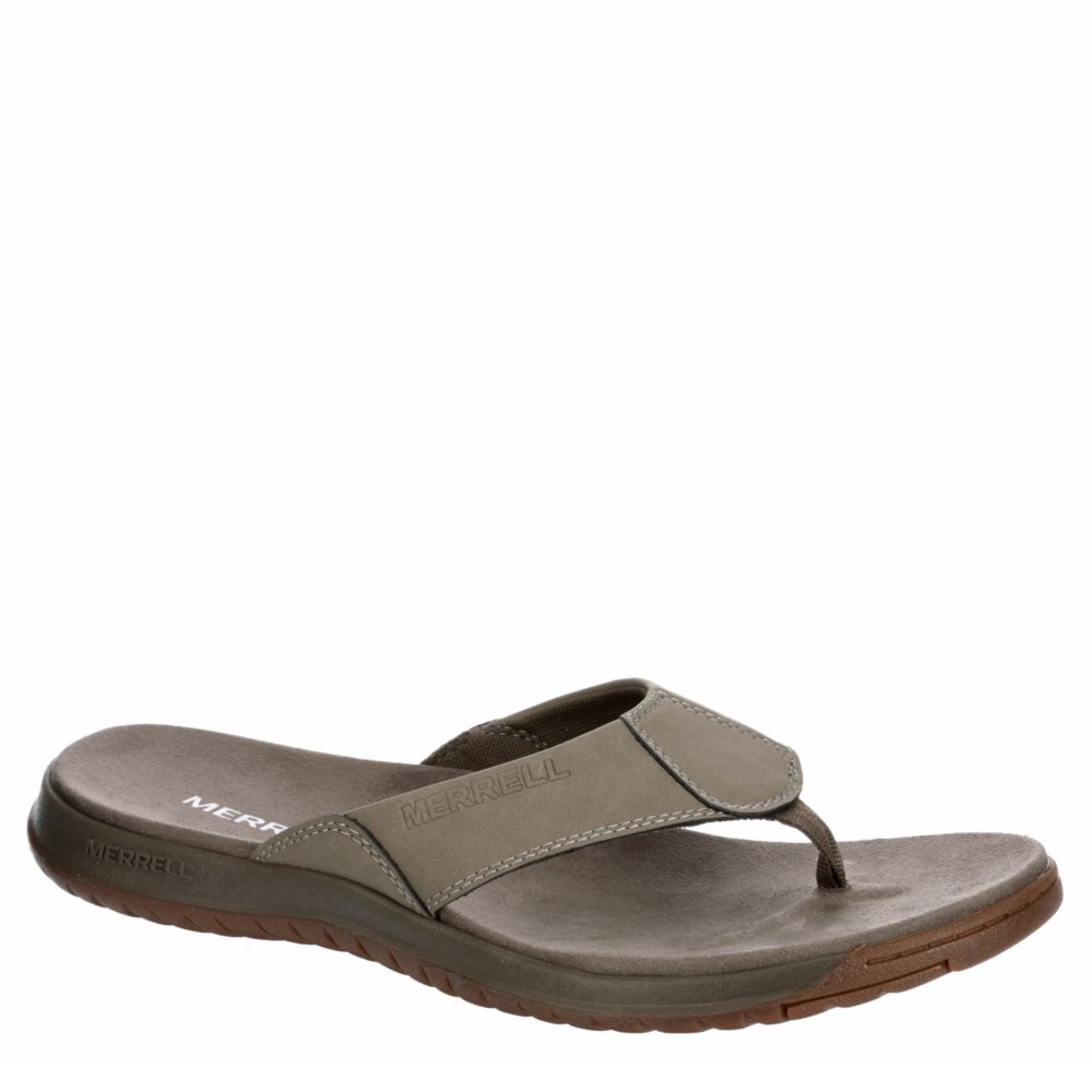 taupe flip flops