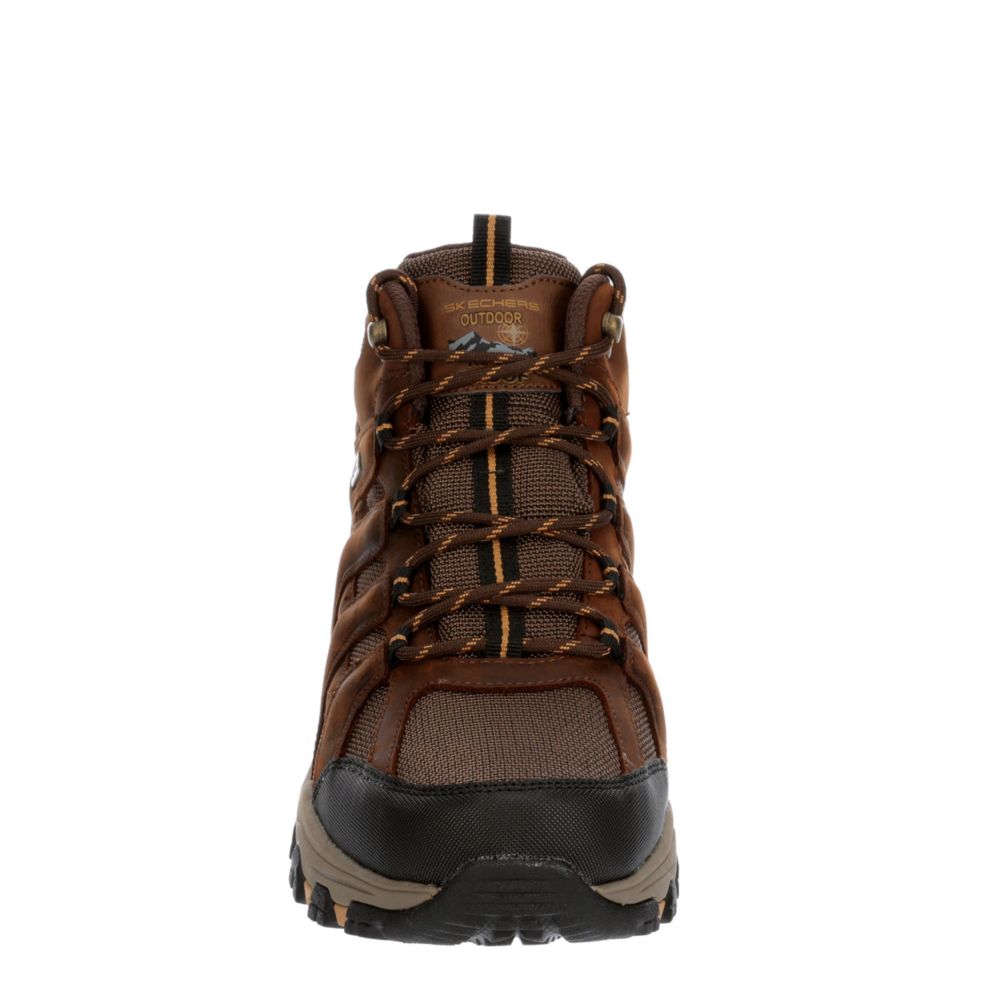 Brown Skechers Mens Selmen-relodge Waterproof Hiking Boot | Boots | Off ...